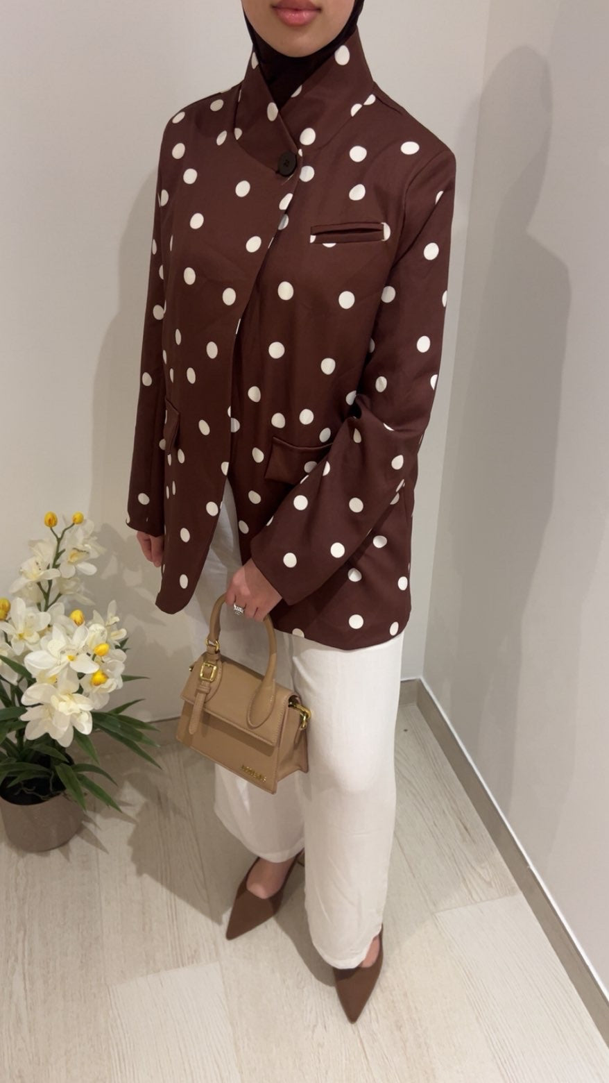 Blazer à petit pois