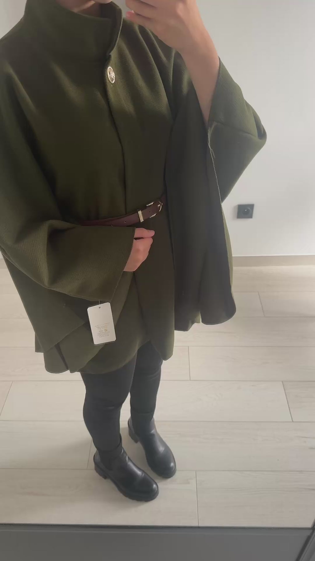 Poncho avec ceinture