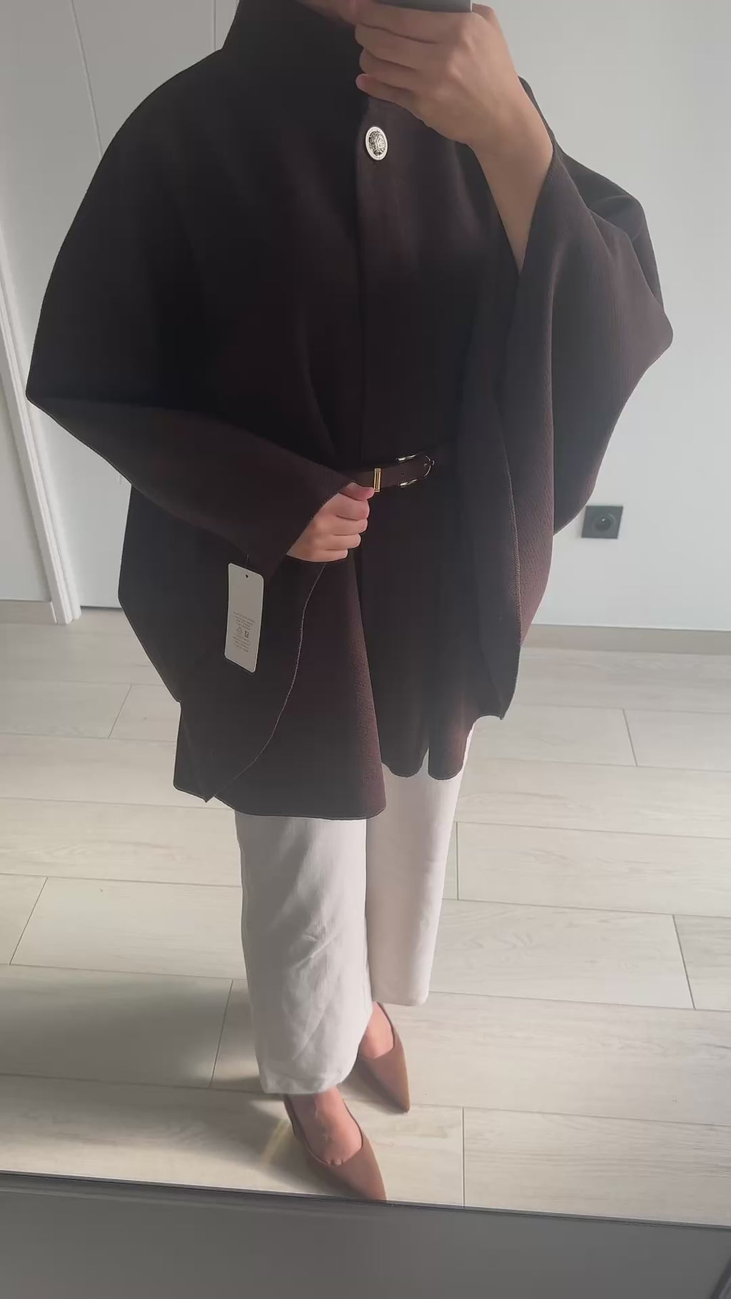 Poncho avec ceinture
