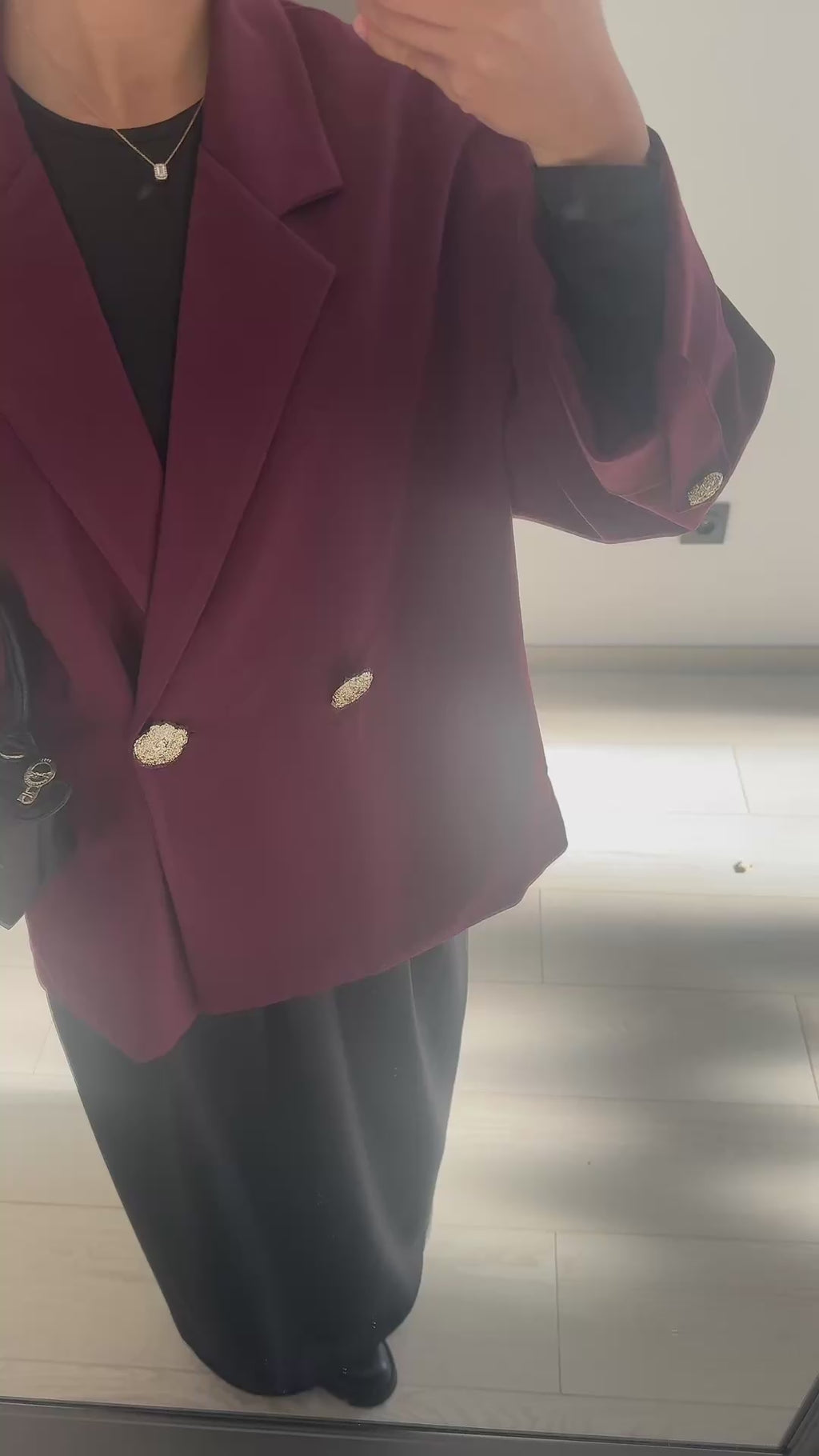 Blazer bouton doré