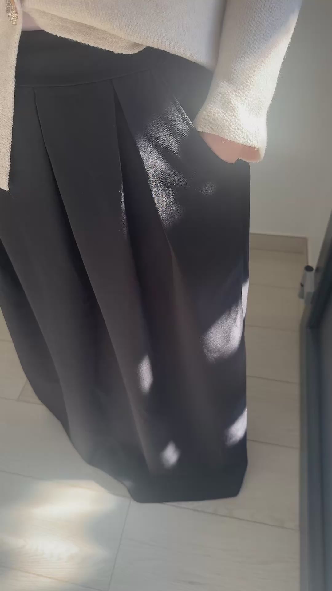 Jupe longue trapèze