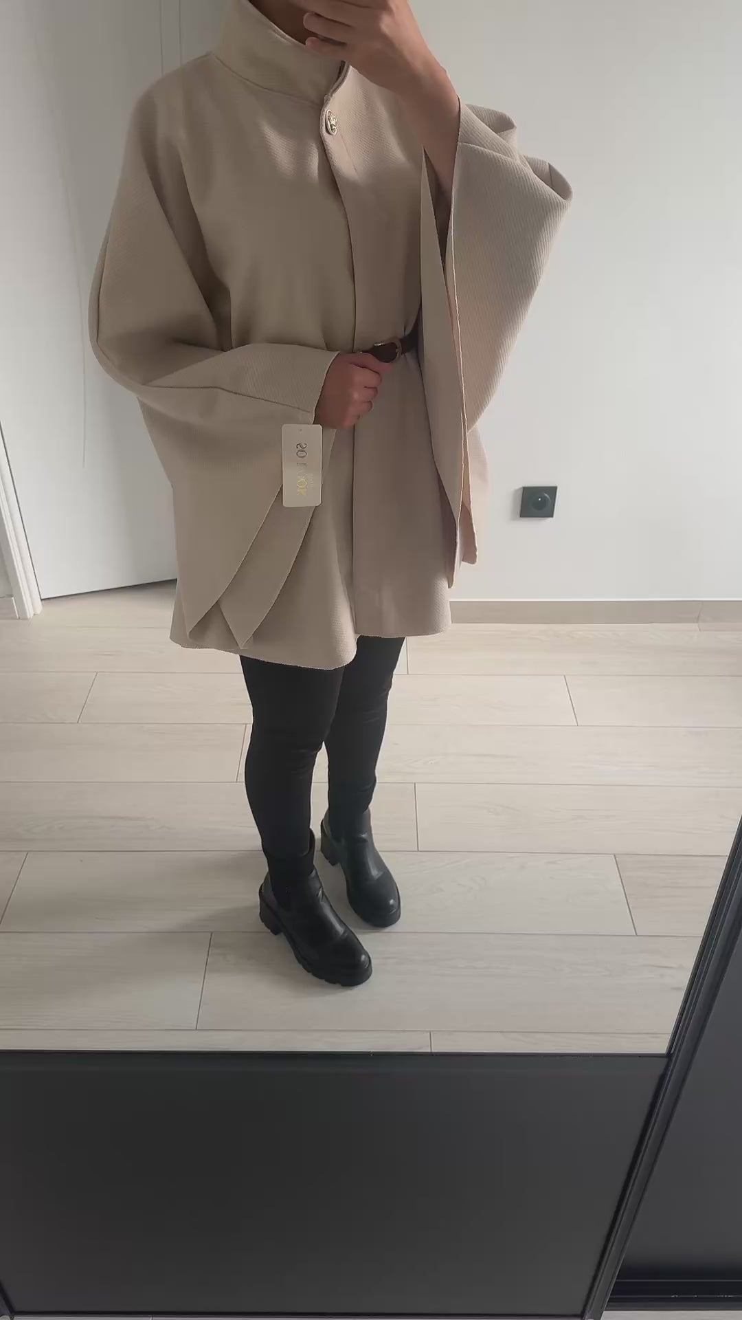 Poncho avec ceinture