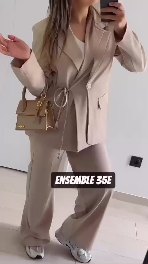 Ensemble tailleur taille unique beige